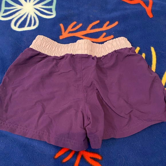 Purple Shorts with Drawstring Waist - Picture 2 of 2